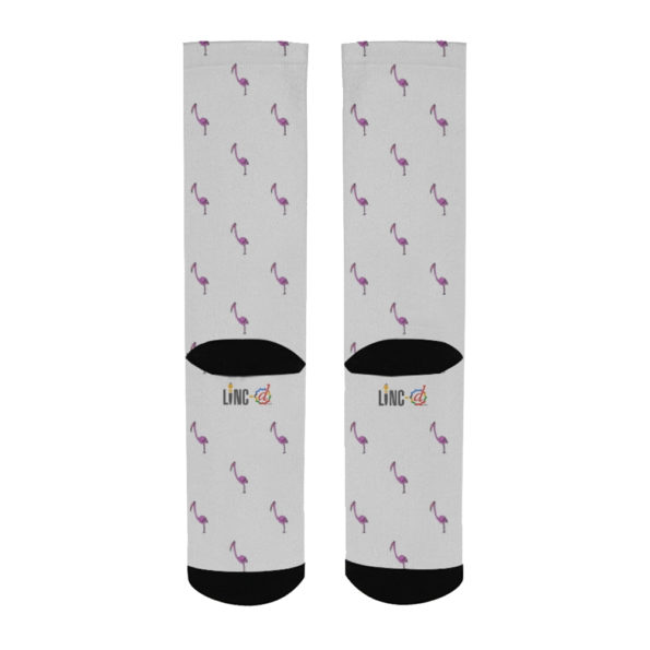 flamingo women’s socks back