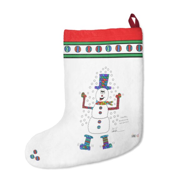 Snowman Friend Christmas Stocking