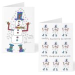 Snowman Friend Holiday Card pack