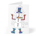 Snowman Friend Holiday card