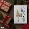 Christmas Time Holiday Cards pack